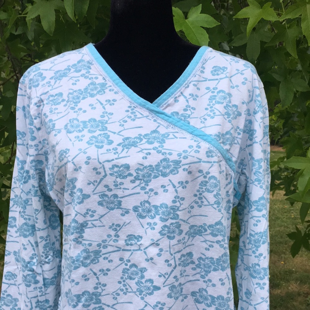 3/$20 Green Cotton Floral Top